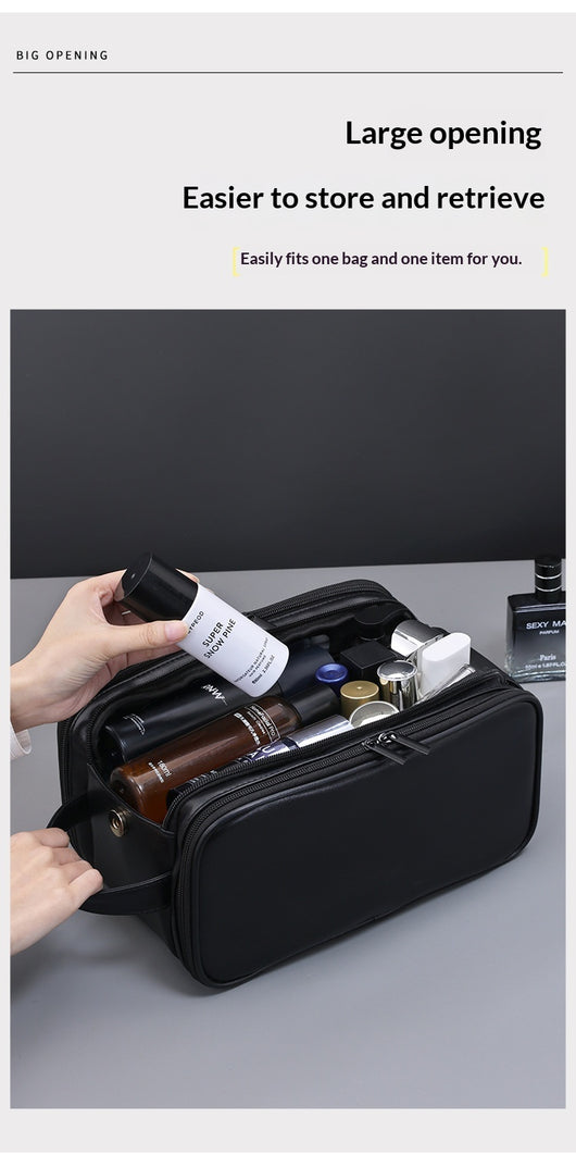 Neceser de Viaje Hombre con 3 Compartimentos - Organizador de Aseo Multifuncional - Image 23