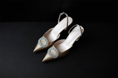 Tacones Altos Elegantes con Cristales para Novia - Zapatos de Fiesta Rojo Brillante - Image 18