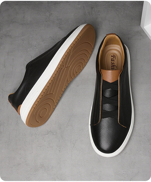 Zapatos Casuales de Cuero Genuino Nobuk - Slip-on Cómodos - Image 18