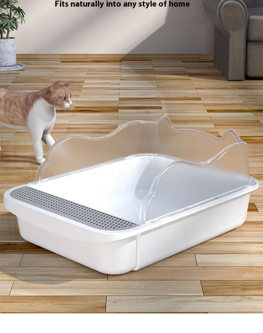 Arenero para Gatos Extra Grande Semi-Cerrado Resistente al Agua - Image 8