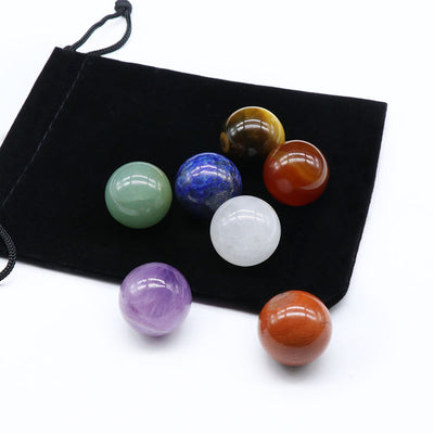 Esfera de Piedra Natural de 7 Chakras 20MM - Caja Presentación - Image 4
