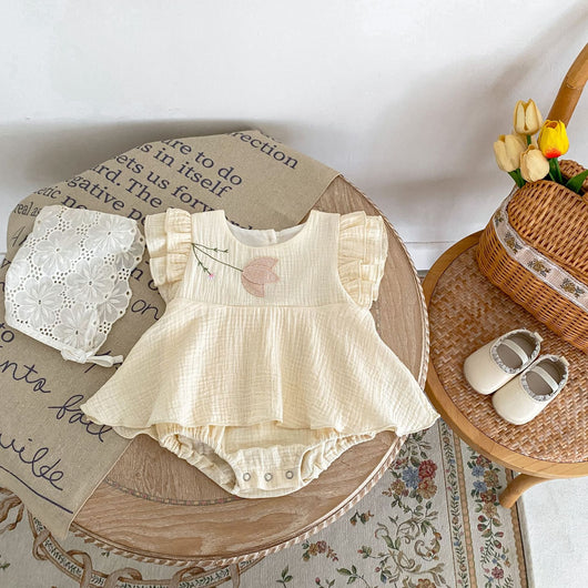 Vestido Princesa Niña Verano con Bordado Coreano - Enterizo Elegante - Image 30