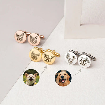 Mancuernillas Personalizadas Conmemorativas para Mascotas Estilo Europeo - Image 17