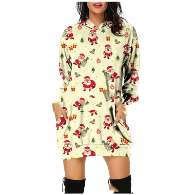 Suéter Navideño con Capucha y Bolsillos para Mujer - Image 8