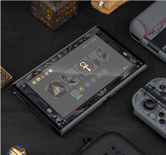 Funda Protectora Nintendo Switch Diseño Egipto Antiguo - Carcasa Rígida Negro con Grip - Image 10