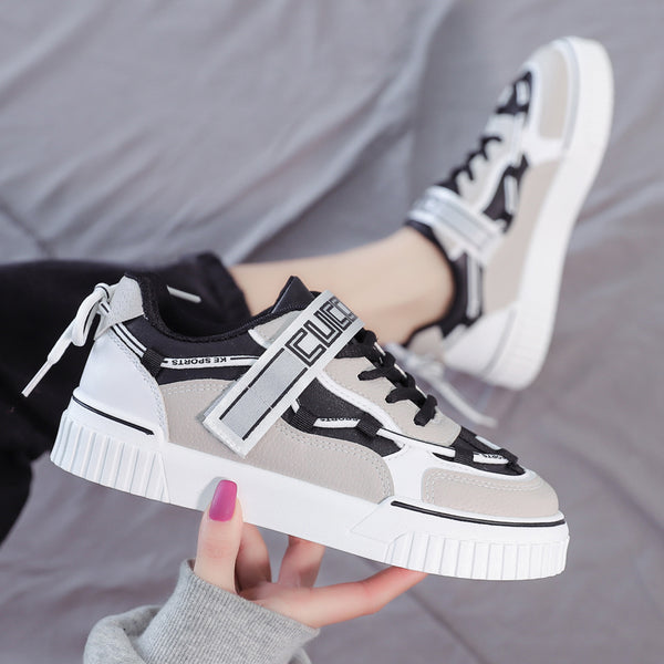 Zapatillas Escolares Versátiles para Niña con Suela Blanca