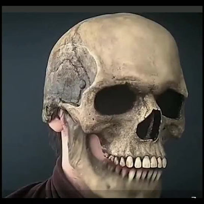 Máscara Cráneo Móvil 3D con Mandíbula Articulada - Disfraz Horror Profesional - Image 9