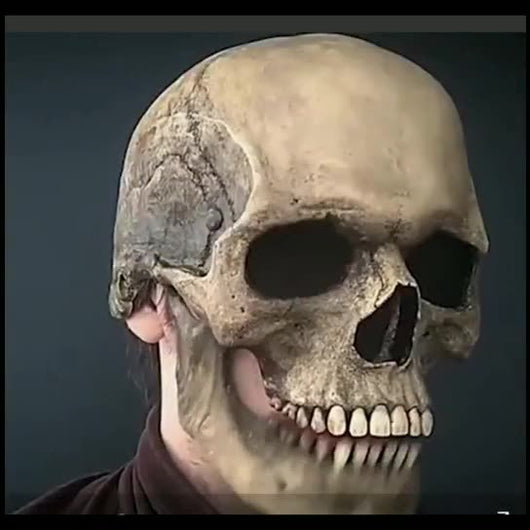 Máscara Cráneo Móvil 3D con Mandíbula Articulada - Disfraz Horror Profesional - Image 9