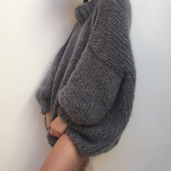 Blusa Suelta Cálida con Mangas Abullonadas - Diseño Elegante y Versátil - Image 4