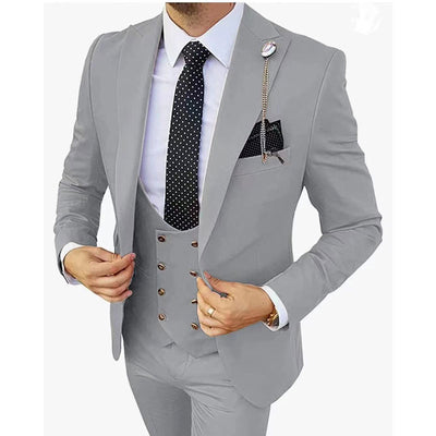 Traje de Tres Piezas para Hombre Efecto Adelgazante - Image 17