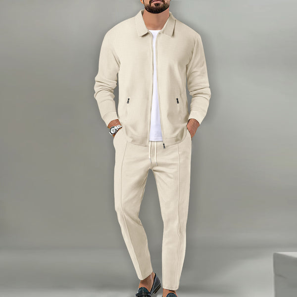 Cardigan Blazer Slim Fit para Hombre - Chaqueta Otoño con Bolsillos y Solapas