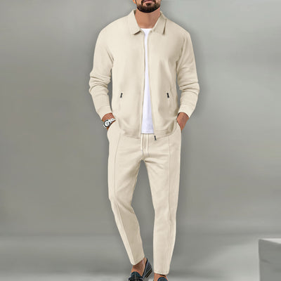 Cardigan Blazer Slim Fit para Hombre - Chaqueta Otoño con Bolsillos y Solapas