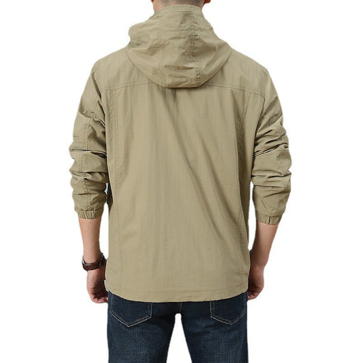 Chaqueta Impermeable con Capucha para Montaña - Casual y Resistente - Image 2