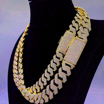 Cadena Cubana Moissanita Plata S925 - Collar de Lujo Brillante - Image 10