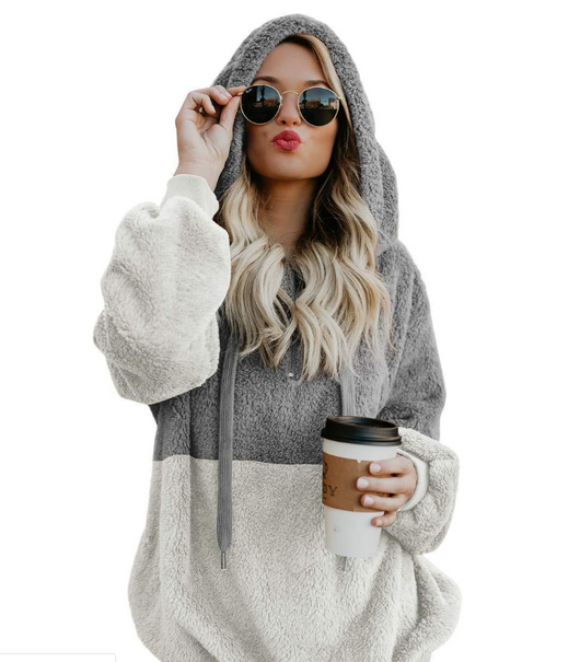 Sudadera Deportiva Mujer con Cierre y Parches - Cálida y Cómoda para Otoño Invierno - Image 5