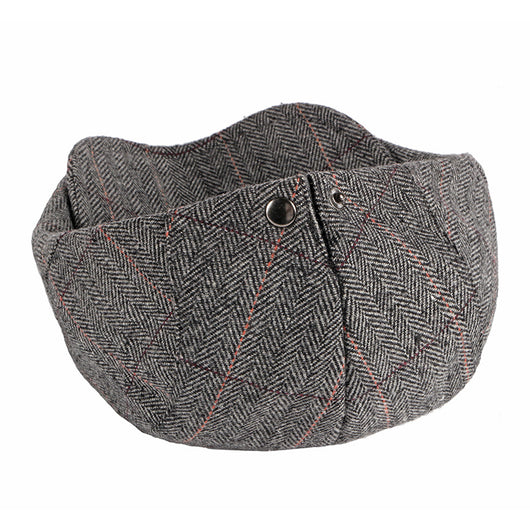Boina Clásica Cuadros Lana Estilo Británico para Hombre - Image 3