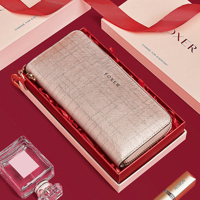 Cartera Larga de Lujo con Múltiples Compartimentos para Tarjetas - Image 13