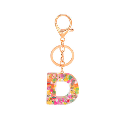 Llavero de Resina con Letras y Frutas - Diseño Europeo Moderno - Image 5