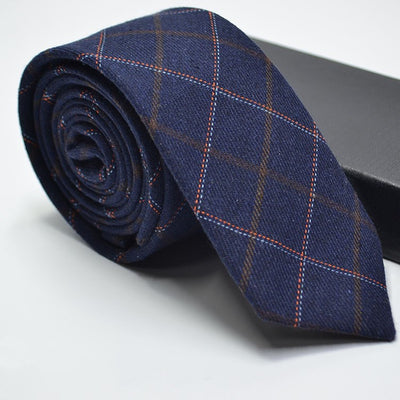 Corbata de Lana Imitación a Cuadros y Rayas para Bodas - Image 14
