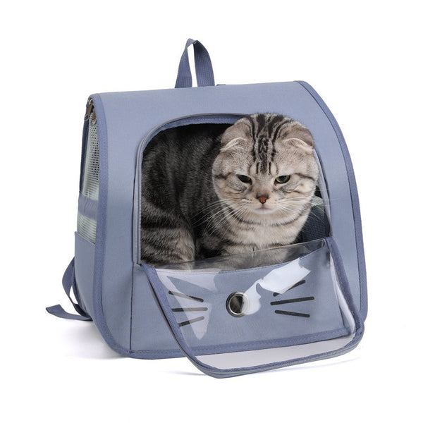 Mochila Transportadora para Gatos y Perros Pequeños - Bolsa Respirable Portátil