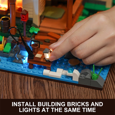 Casa Lakeside con Iluminación LED - Juego de Construcción Educativo - Image 7