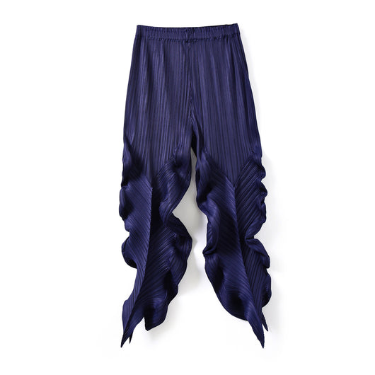 Pantalones Holgados Elásticos Plisados para Mujer - Comodidad Versátil Primavera, Verano y Otoño - Image 23