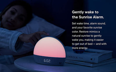 Reloj Inteligente Hatch Restore con Luz Nocturna y Monitor de Sueño - Image 11