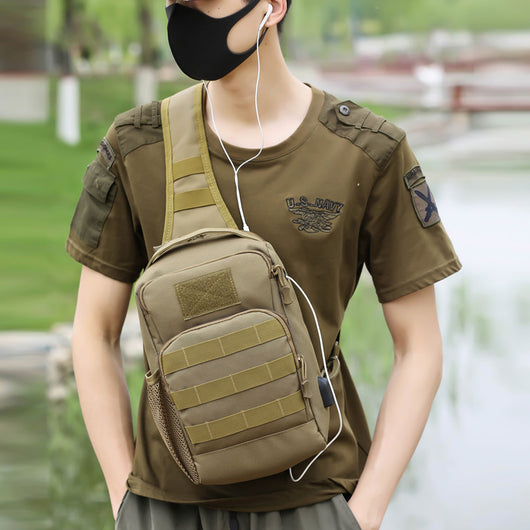 Bolsa Táctica Crossbody Camuflaje para Hombre - Gran Capacidad Multifuncional