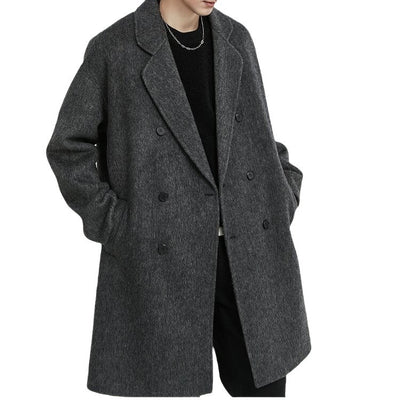 Abrigo de Lana Reversible para Hombre Largo - Image 6