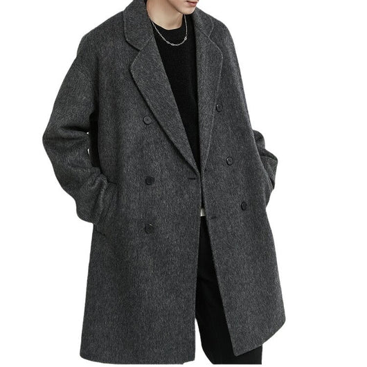 Abrigo de Lana Reversible para Hombre Largo - Image 6
