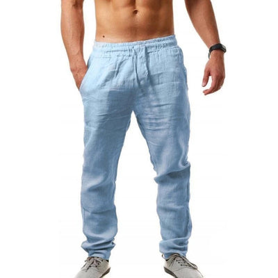Pantalones Deportivos Holgados de Algodón y Lino Transpirables - Image 7