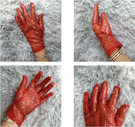 Guantes Reflectantes con Lentejuelas para Presentaciones Escénicas - Image 12