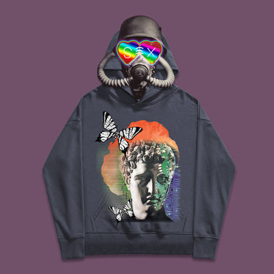 Sudadera con Capucha de Algodón Estampado Mariposas - Image 19