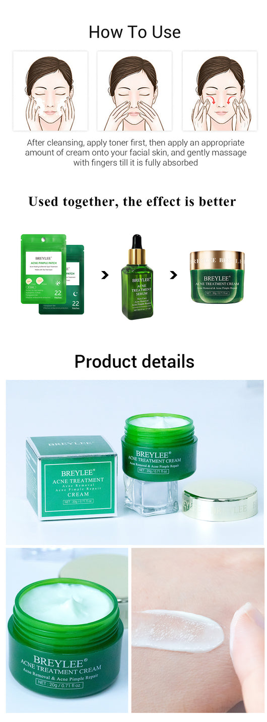 Crema Facial de Árbol de Té BREYLEE - Tratamiento Anti-Acné y Cicatrices - Image 22