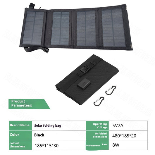 Bolsa Solar Plegable 8W - Cargador Portátil de Energía para Exteriores - Image 3