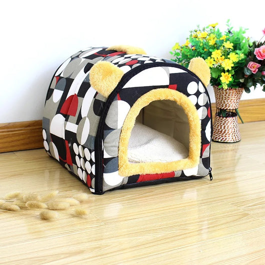 Arenero para Gatos con Caseta Protectora