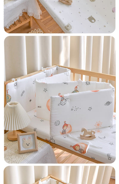 Barrera de Cama para Bebé en Algodón Gasa - Protección Suave Recién Nacido - Image 25