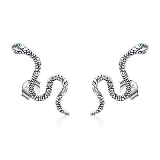 Aretes de Circón Verde con Diseño de Serpiente para Niñas - Image 10