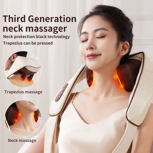 Chal Masajeador Cervical para Hombros y Cuello con Tecnología de Drenaje - Image 2