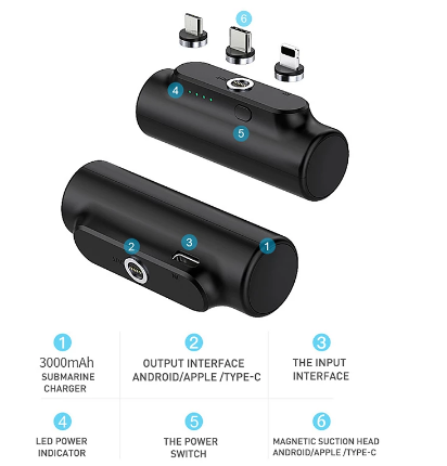 Batería Portátil Magnética 3000 mAh - Carga Rápida Mini - Image 3