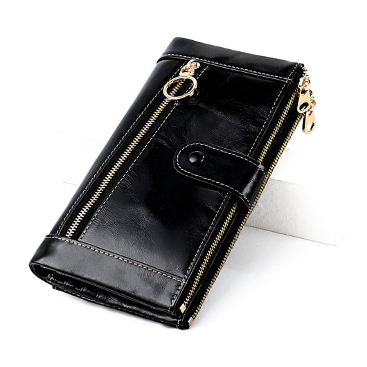 Billetera Vintage de Cuero Encerado para Mujer - Diseño Clásico - Image 20