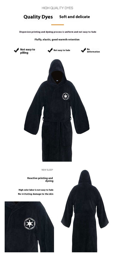Bata Larga de Franela para Hombre - Pijama Cómodo para Casa - Image 9