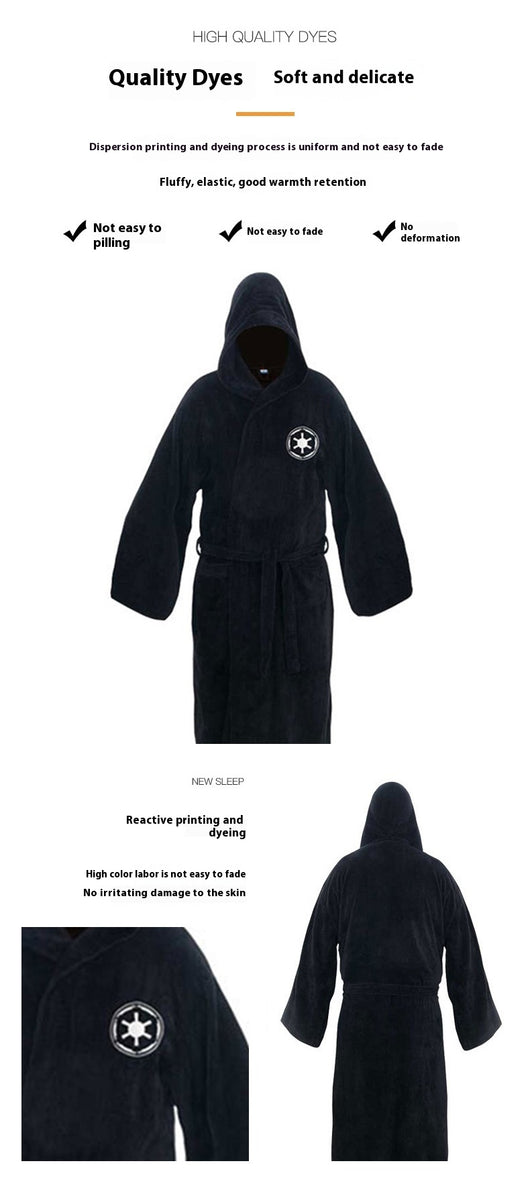 Bata Larga de Franela para Hombre - Pijama Cómodo para Casa - Image 9