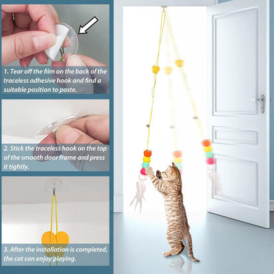 Juguete Interactivo Retráctil para Gatos con Catnip - 200cm de Diversión - Image 7