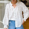 Blusa Francesa de Manga Larga Elegante Diseño Moderno