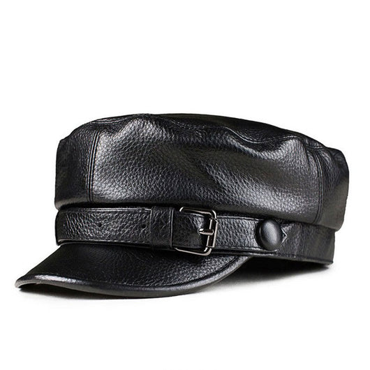 Boina Retro de Cuero Genuino para Hombre y Mujer - Image 9