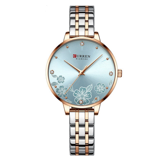 Reloj de Cuarzo para Mujer con Correa de Acero y Diseño Floral - Image 20