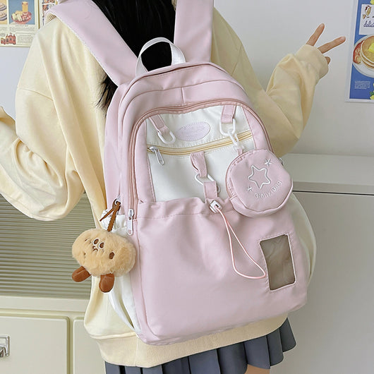 Mochila Escolar para Niñas de Estilo Coreano - Image 3