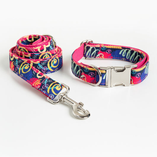Collar y Correa para Mascotas con Diseño Graffiti - Image 10