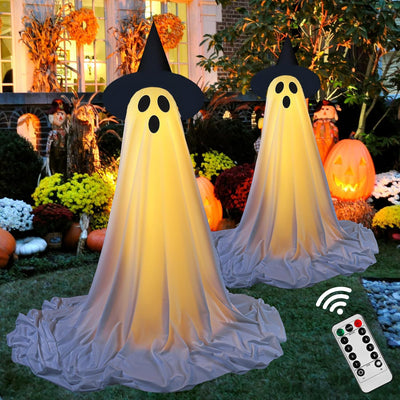 Fantasma Luminoso con Control Remoto para Decoración de Halloween - Image 4